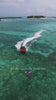 Disabled Baddie Betty driving a jetski car at Cocoon resort in the Maldives, with one arm.