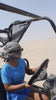 Baddie Betty driving an off road buggy in the desert of Egypt.